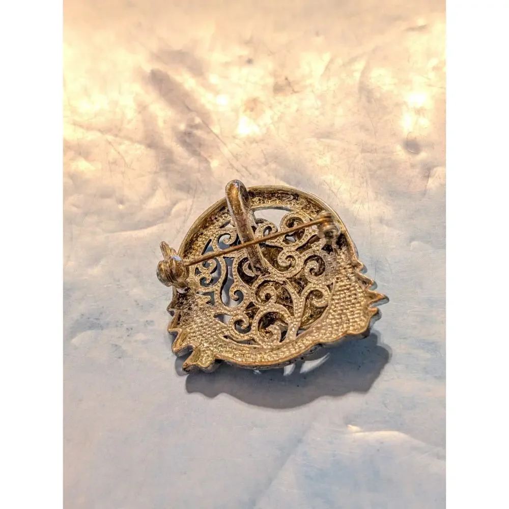Vintage Christmas‎ Brooch Pin Pendant Snowman Trees Figural Jewelry H-94